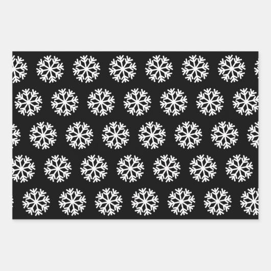 Fußball und Schneeflocke Rot und Schwarz Weihnacht Geschenkpapier Set (Vorderseite 3)