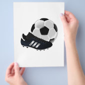 Fußball und Schuh Flyer (Hand)