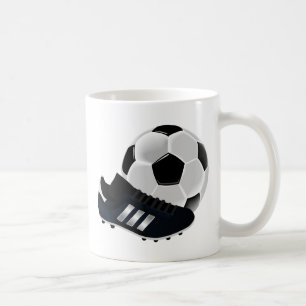 Fußball und Schuh Kaffeetasse