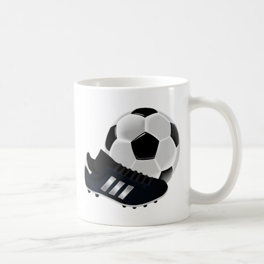 Fußball und Schuh Kaffeetasse (Rechts)