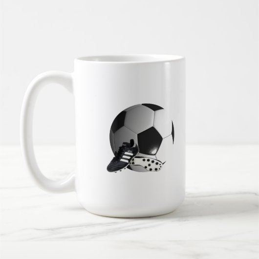 Fußball und Schuhe, Kaffeetasse (Links)