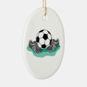Fußball und Spaltvektordesign Keramikornament (Rechts)