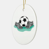 Fußball und Spaltvektordesign Keramikornament (Links)