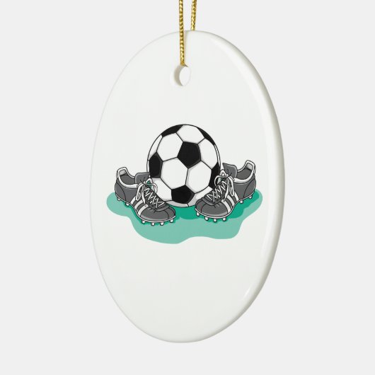 Fußball und Spaltvektordesign Keramikornament (Links)