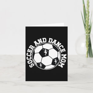Fußball und Tanz Mama Tanz und Fußball-Mama Karte