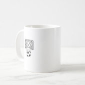 Fußball und Tore Kaffeetasse (Vorderseite Links)