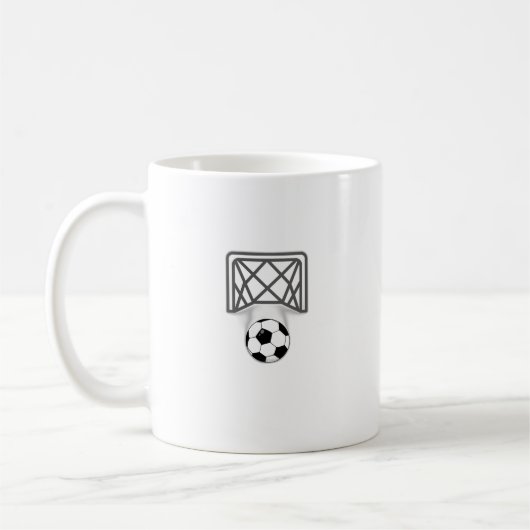 Fußball und Tore Kaffeetasse (Links)