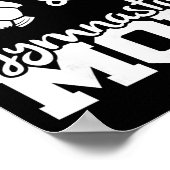 Fußball- und Turnmutter Lustiger Fußballspieler Tu Poster (Ecke)