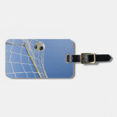 Fußball und Ziel 3 Gepäckanhänger (Vorderseite horizontal)