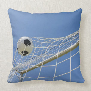 Fußball und Ziel 3 Kissen