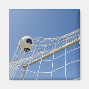 Fußball und Ziel 3 Magnet