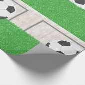 Fußball und Ziel Geschenkpapier
