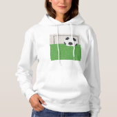 Fußball und Ziel Hoodie (Vorderseite)