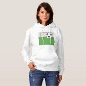 Fußball und Ziel Hoodie (Vorne ganz)