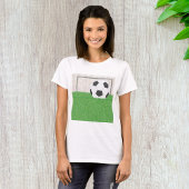 Fußball und Ziel T-Shirt