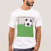 Fußball und Ziel T-Shirt (Vorderseite)