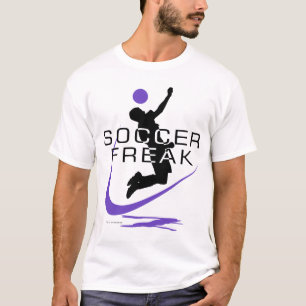 Fußball-ungewöhnlicher lila Jungen-T - Shirt