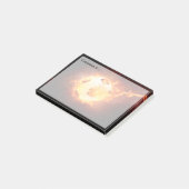 Fußball unter Feuer, Ball, Fußball Post-it Klebezettel (angewinkelt)