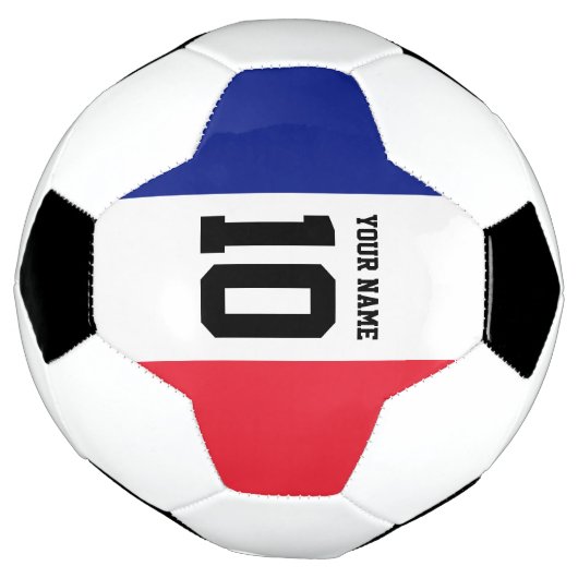 Fußball unter französischer Flagge mit benutzerdef (Gedreht)