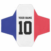 Fußball unter französischer Flagge mit benutzerdef (Flach)