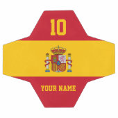 Fußball unter spanischer Flagge mit benutzerdefini (Flach)