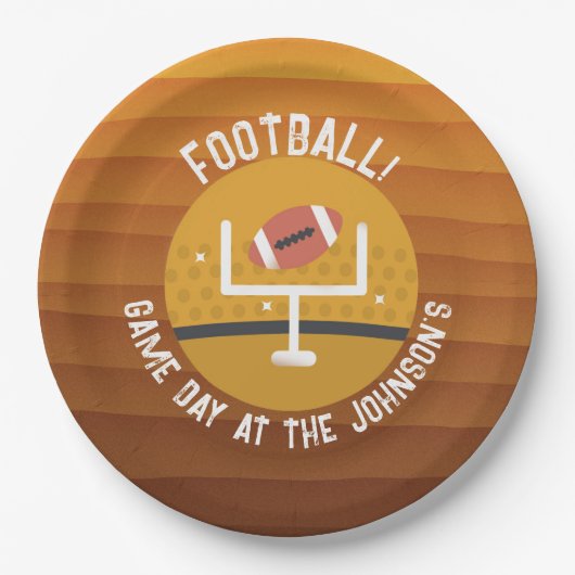 Fußball Upright Game Day Pappteller (Vorderseite)