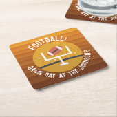 Fußball Upright Game Day Rechteckiger Pappuntersetzer (angewinkelt)