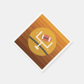 Fußball Upright Game Day Serviette (Ecke)