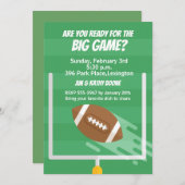 Fußball-Uprights Big Game Party Einladungen (Vorne/Hinten)