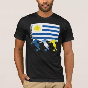 Fußball-Uruguay-Dunkelheits-T - Shirt