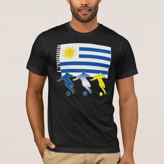 Fußball-Uruguay-Dunkelheits-T - Shirt (Vorderseite)