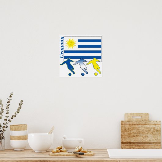 Fußball-Uruguay-Poster Poster (Küche)