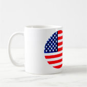 Fußball & USA Flag MUSEUM Zazzle Kaffeetasse (Links)
