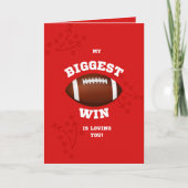 Fußball-Valentinstag-Karte Karte (Vorderseite)