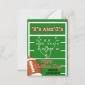 Fußball-Valentinstag-Karte Mitteilungskarte (Vorderseite)