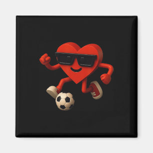 Fußball Valentinstag Süß Lustig Herz Jungen Mädche Magnet