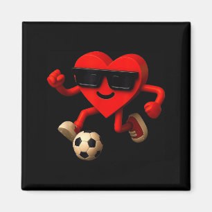 Fußball Valentinstag Süß Lustig Herz Jungen Mädche Magnet