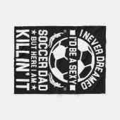 Fußball-Vater _10 Fleecedecke (Vorderseite (Horizontal))