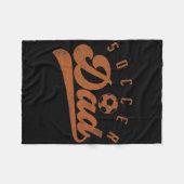 Fußball-Vater _2 Fleecedecke (Vorderseite (Horizontal))