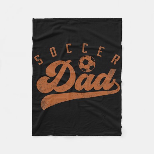 Fußball-Vater _2 Fleecedecke (Vorderseite)