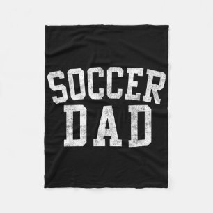 Fußball-Vater Clic Fettgedruckte Schrift Vatertag Fleecedecke