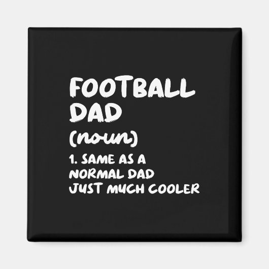 Fußball-Vater Definition Funny Magnet (Vorne)