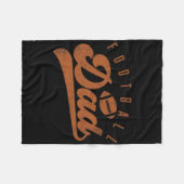 Fußball-Vater Fleecedecke (Vorderseite (Horizontal))