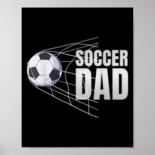 Fußball-Vater-Fußball-Sport-Fußballspieler-Fußball Poster