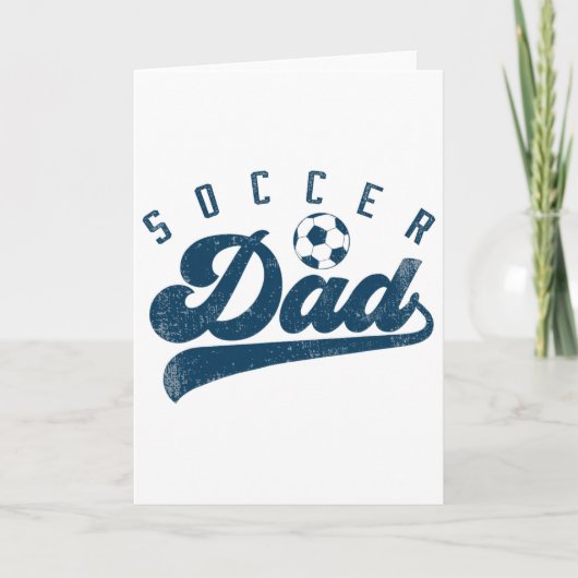 Fußball-Vater-Geschenke Daddy Vatertag Karte (Vorderseite)