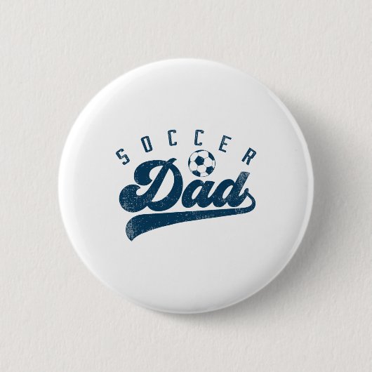 Fussball-Vater-Geschenke Papa Vatertag Button (Vorderseite)