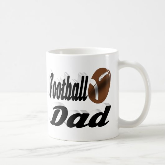 Fußball Vater Halbtext Kaffee Tasse (Rechts)