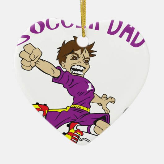 FUSSBALL-VATER KERAMIKORNAMENT (Vorne)