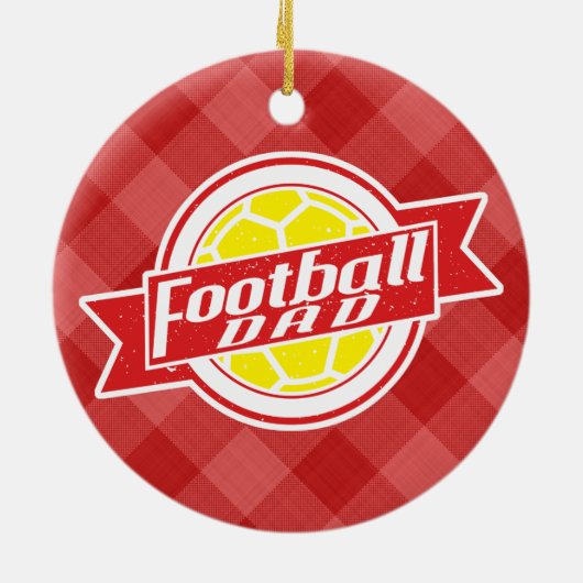 Fußball-Vater Keramikornament (Hinten)