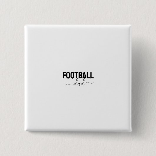 Fußball-Vater modernes Skript Button (Vorderseite)